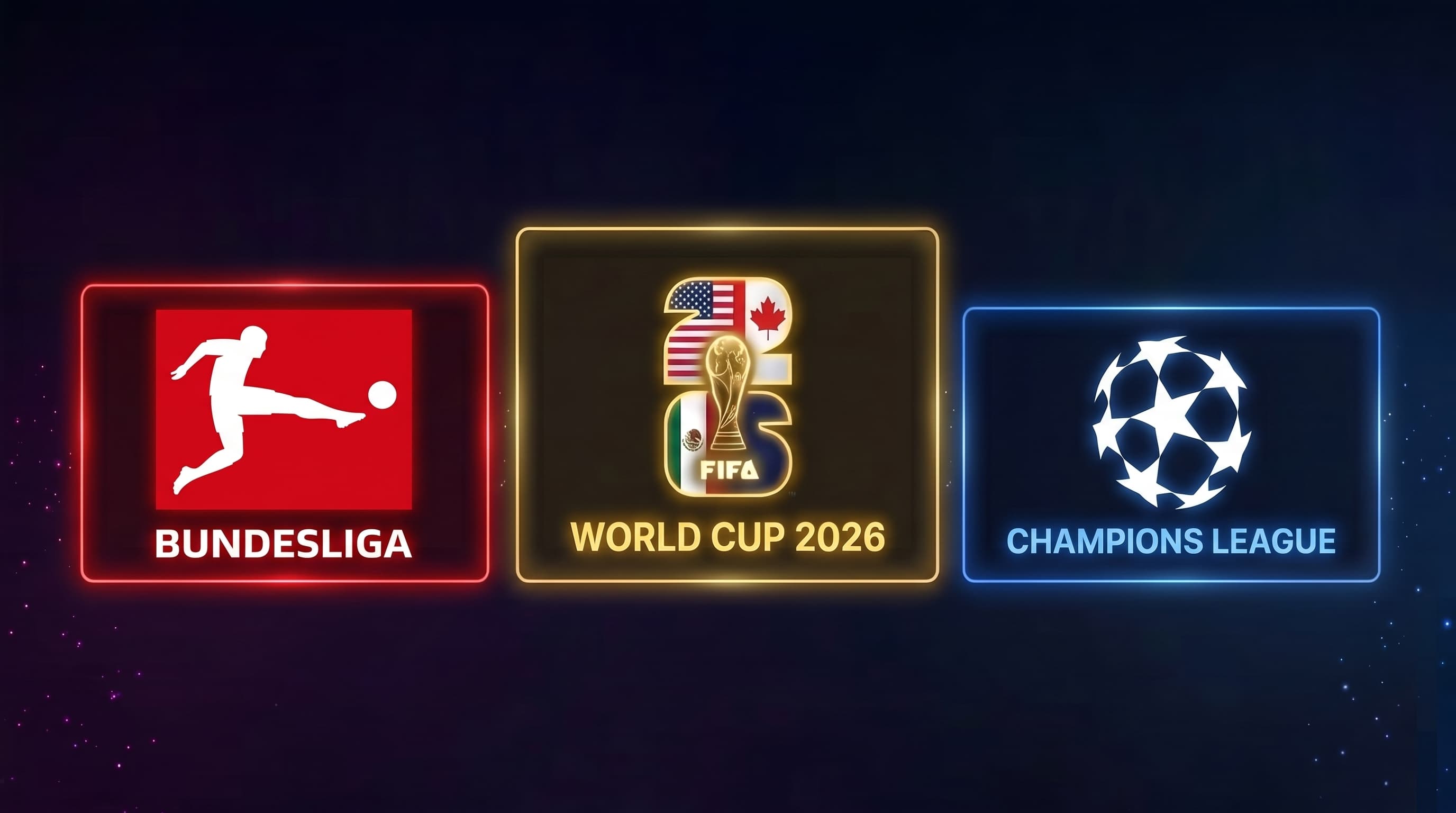 Bundesliga, FIFA World Cup 2026 und Champions League auf DAZN